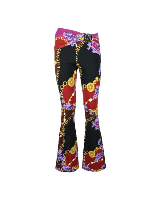 Wide Trousers Versace Jeans Couture de color Blue