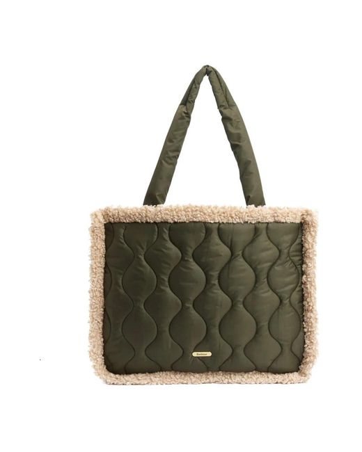Barbour Green Shopping Bags