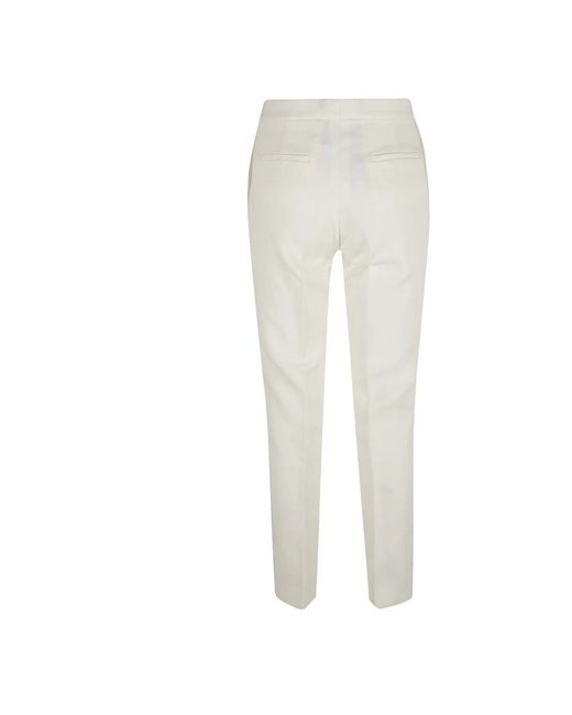 Fabiana Filippi White Slim-Fit Trousers