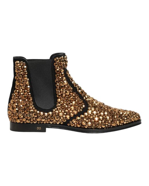 Dolce & Gabbana Brown Chelsea Boots