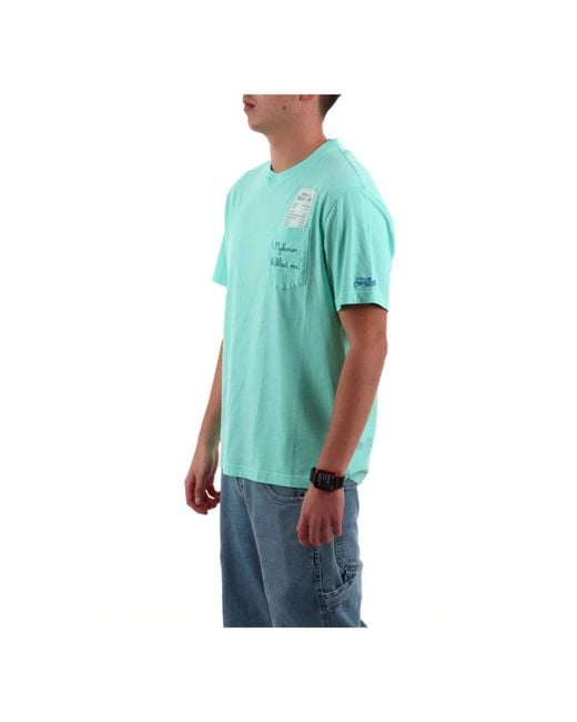 Mc2 Saint Barth Blue T-Shirts for men