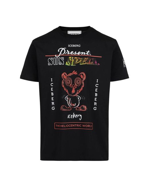 T-Shirts Iceberg de hombre de color Black