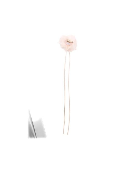 Max Mara White Brooches