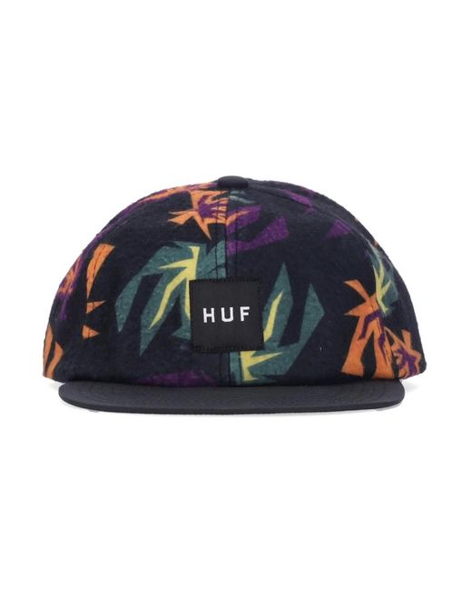 Huf Accessoires ,Veelkleurig ,Polyester Grappig Gevoel Bloemenpet in het Blue voor heren