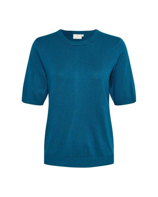 Kaffe Blue Pullover mit rundhalsausschnitt