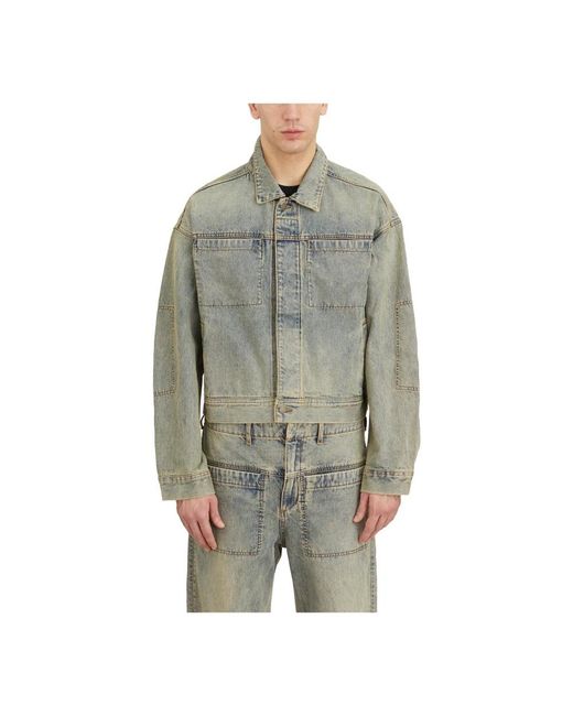 Entire studios Gray Denim Jackets for men
