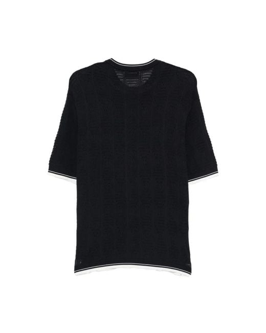 Laneus Black T-Shirts for men