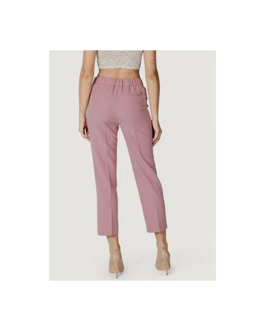 Liu Jo Pink Rosa Karierte Cropped Hose