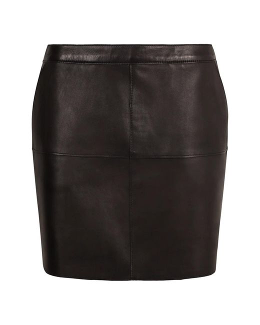 Leather Skirts P.A.R.O.S.H. de color Black