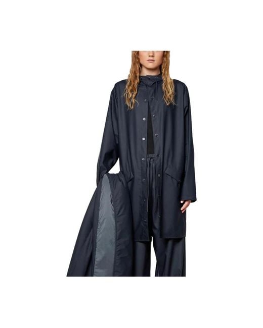 Rains Blue Rain Jackets