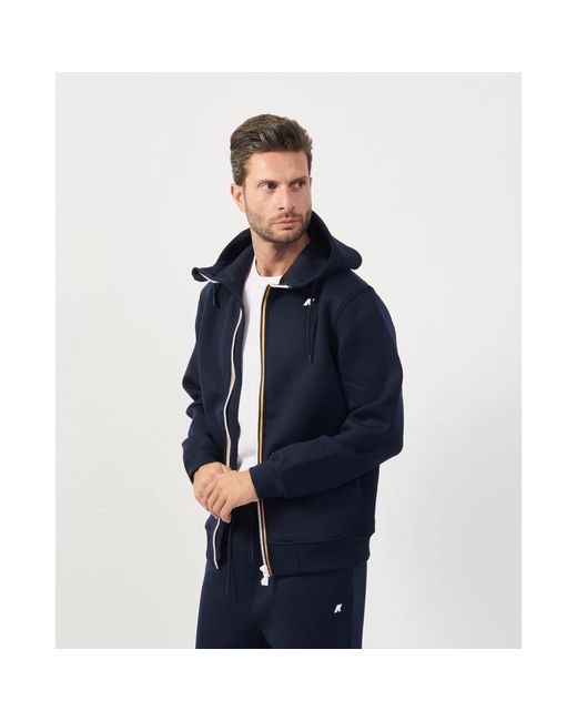 K-Way Blue Zip-Throughs for men