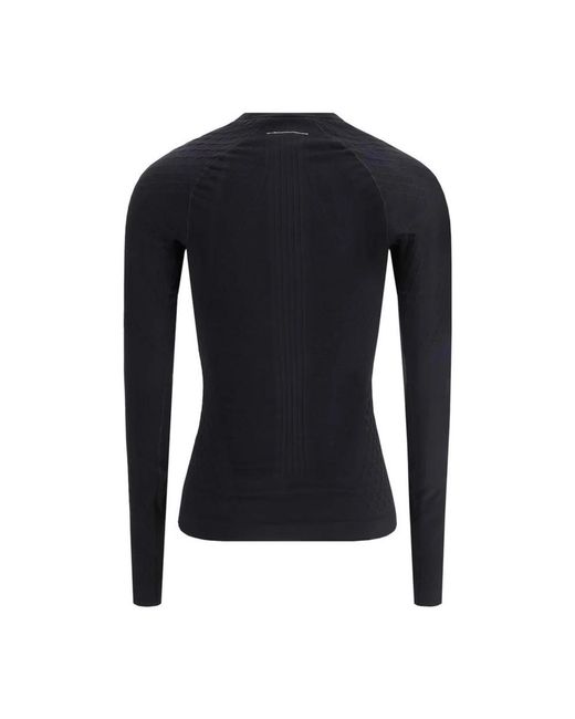 MM6 by Maison Margiela Blue Long Sleeve T-Shirts