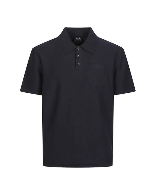 Polo Shirts A.P.C. de hombre de color Black