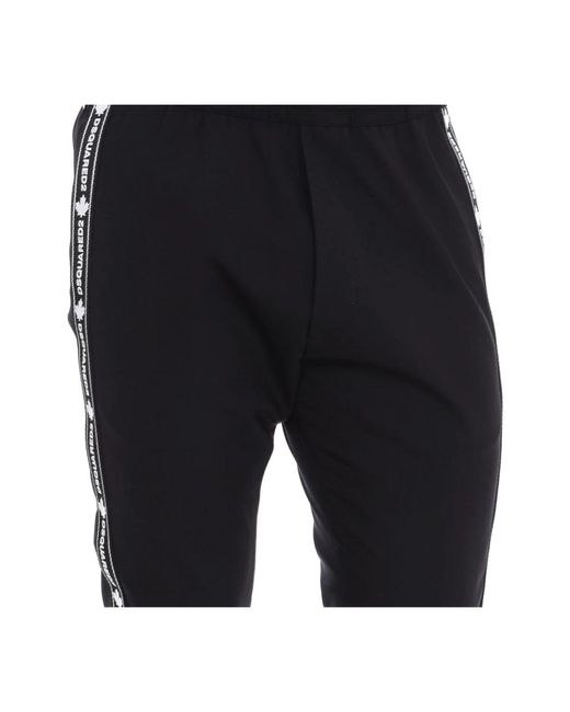 DSquared² Black Sweatpants for men