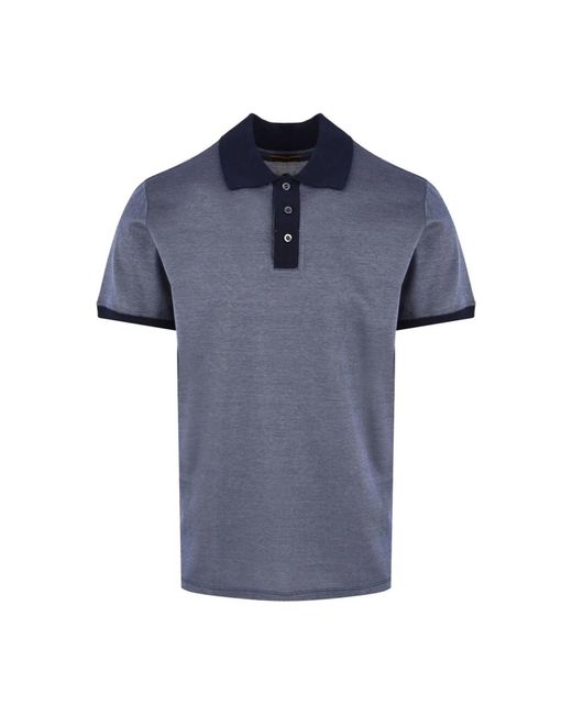 Moorer Tops ,Blauw ,Blauwe T-Shirts En Polos in het Blue voor heren