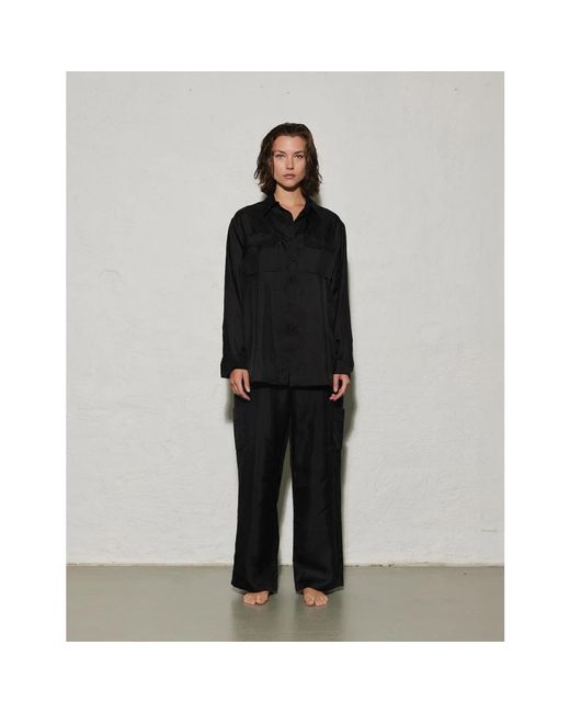 Envelope Overhemden ,Zwart ,Zijden Blouse in het Black