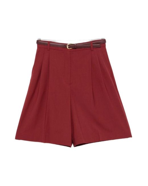 Max Mara Red Shorts