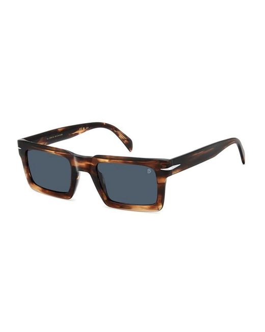 David Beckham Braune Sonnenbrille Stilvoll Ss25 in Blue für Herren