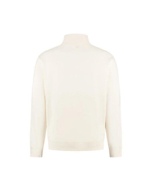 Pure Path Hoodies & Sweatvesten ,Geborduurde Half-Zip Trui in het White voor heren