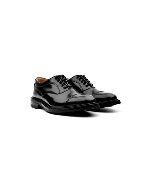 Tricker's Schwarze flache schuhe in Black für Herren