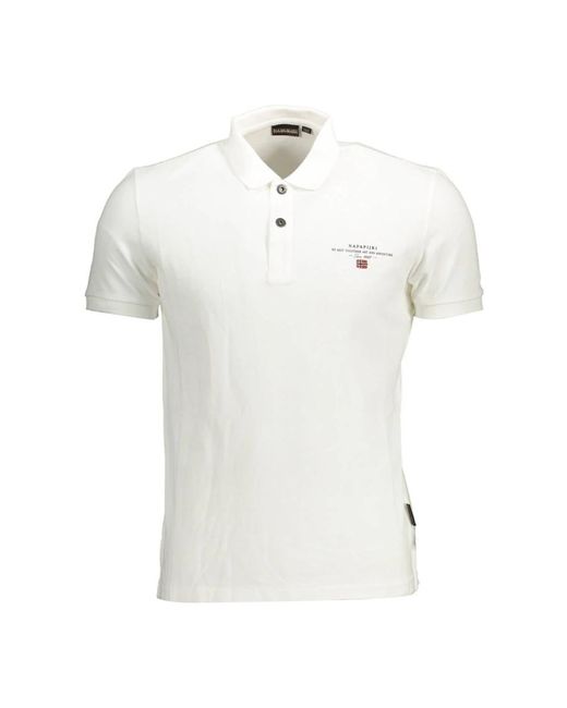 Napapijri White Polo Shirts for men