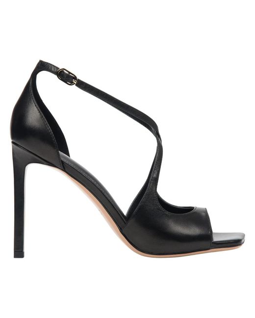 ESTRO Black High Heel Sandals