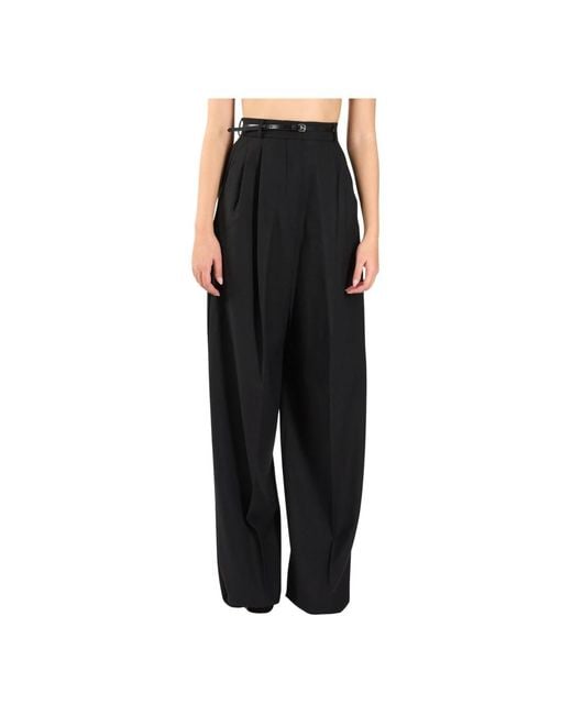 Wide Trousers Sportmax de color Black