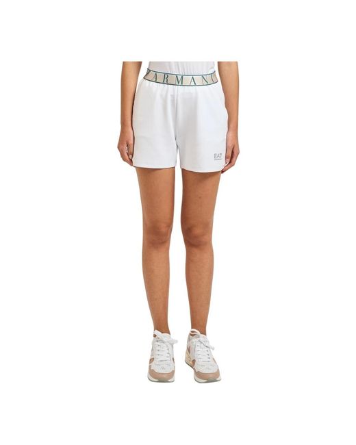 Emporio Armani White Short Shorts
