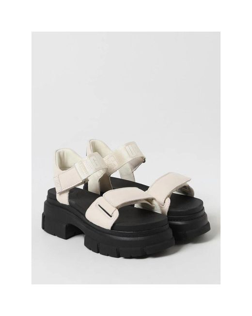 Ugg White Flat Sandals