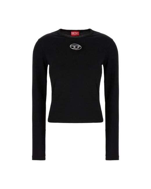 DIESEL Women's Black Long Sleeve T-Shirts
