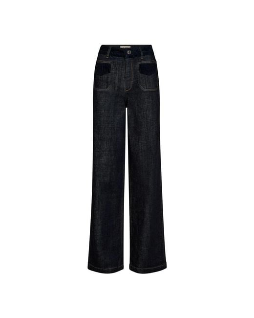 Wide Jeans Mos Mosh en coloris Black