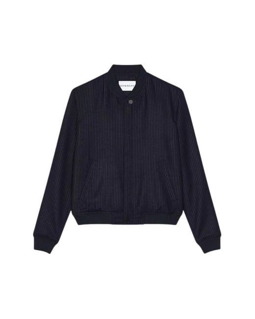 Givenchy Blue Bomber Jackets for men