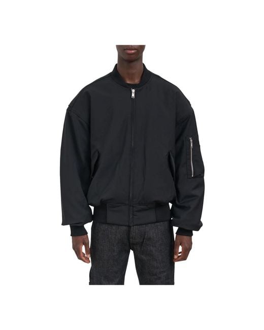 Entire studios Black Bomber Jackets for men