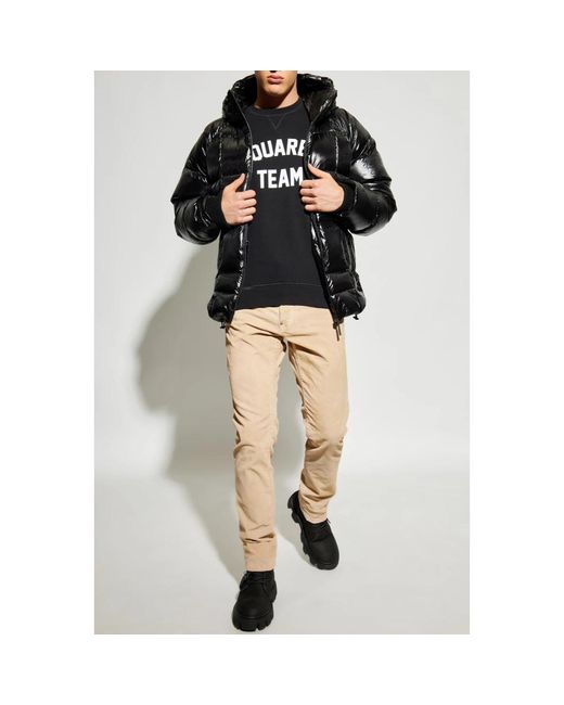 DSquared² Hoodies & Sweatvesten ,Zwart ,Katoen Sweatshirts & Hoodies in het Black voor heren