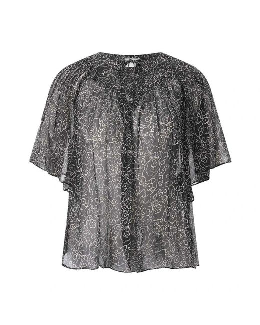Isabel Marant Overhemden ,Zwart ,Chiffon Blouses in het Gray