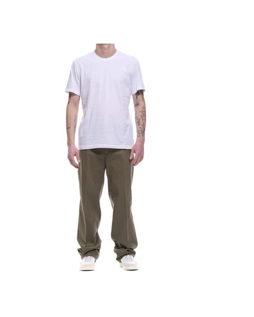 Cellar Door Gray Straight Trousers for men