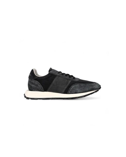 Philippe Model Nylon-sneaker mit wildleder-details in Black für Herren