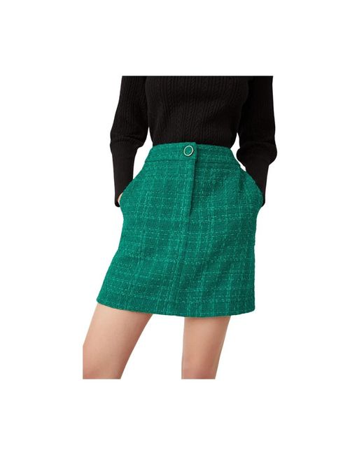 Suncoo Rokken ,Groen ,Polyester Folly Rok in het Green