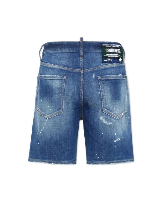 DSquared² Blue Denim Shorts for men