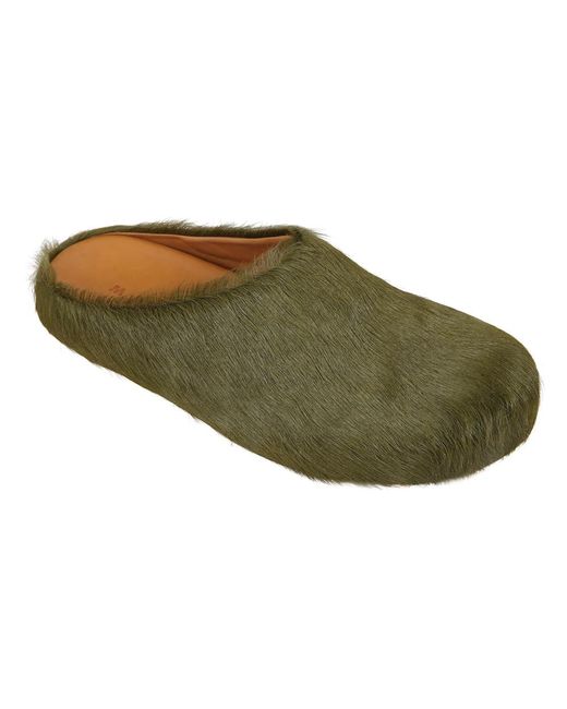 Marni Bunte Slip-On Sandalen in Green für Herren
