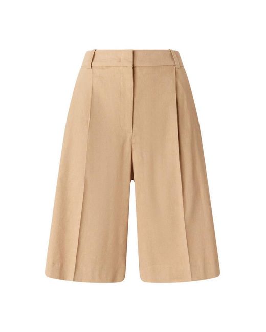 Pinko Tailored Bermuda Shorts in het Natural