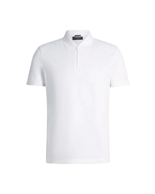 Strellson Polo Met Rits in het White voor heren