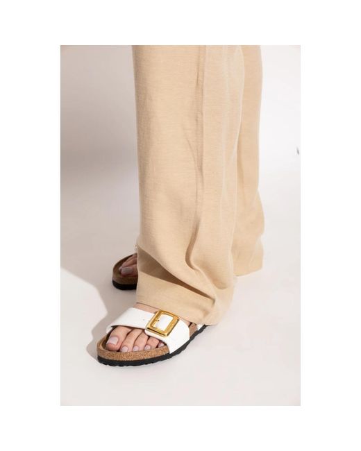 Birkenstock Natural Sliders