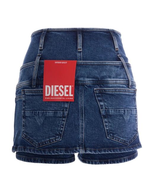 DIESEL Blue Denim Shorts