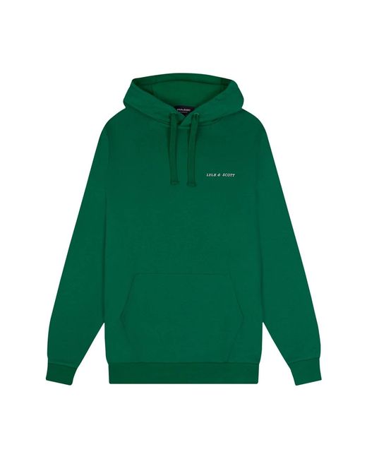 Lyle & Scott Hoodies,bestickte loopback hoodie in Green für Herren