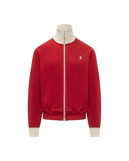 AMI Red Zip-Throughs for men