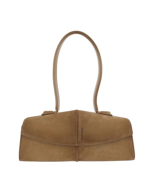 Jil Sander Brown Shoulder Bags