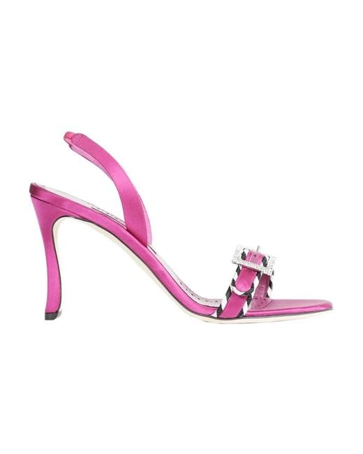 Manolo Blahnik Pink High Heel Sandals