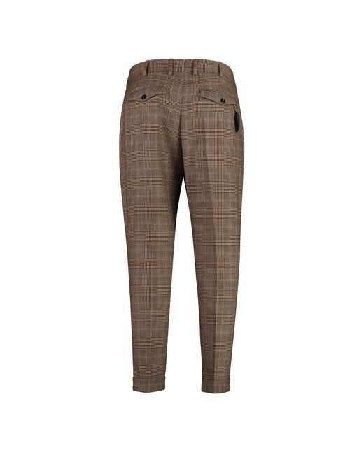 PT Torino Aufrollbare Virgin Wool Hose in Brown für Herren