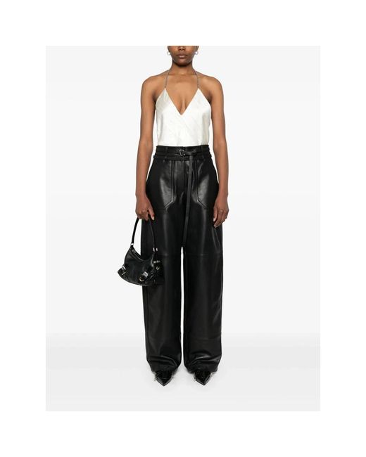 Sportmax Black Straight Trousers